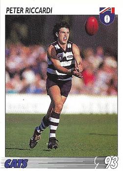 1993 Select AFL #100 Peter Riccardi Front